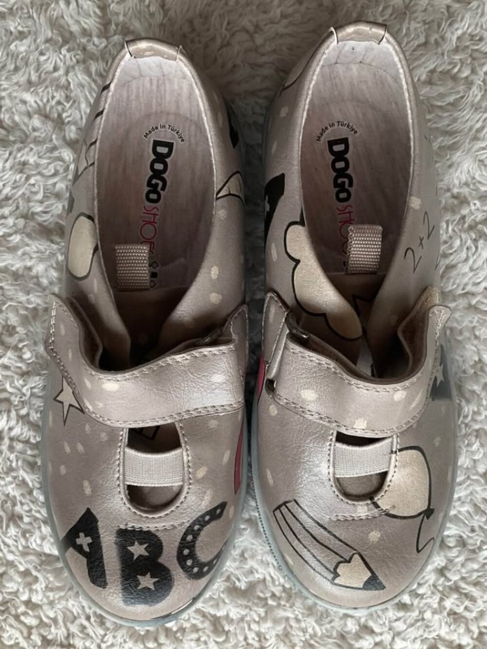 DOGO Kids School Print Slip-On Shoes